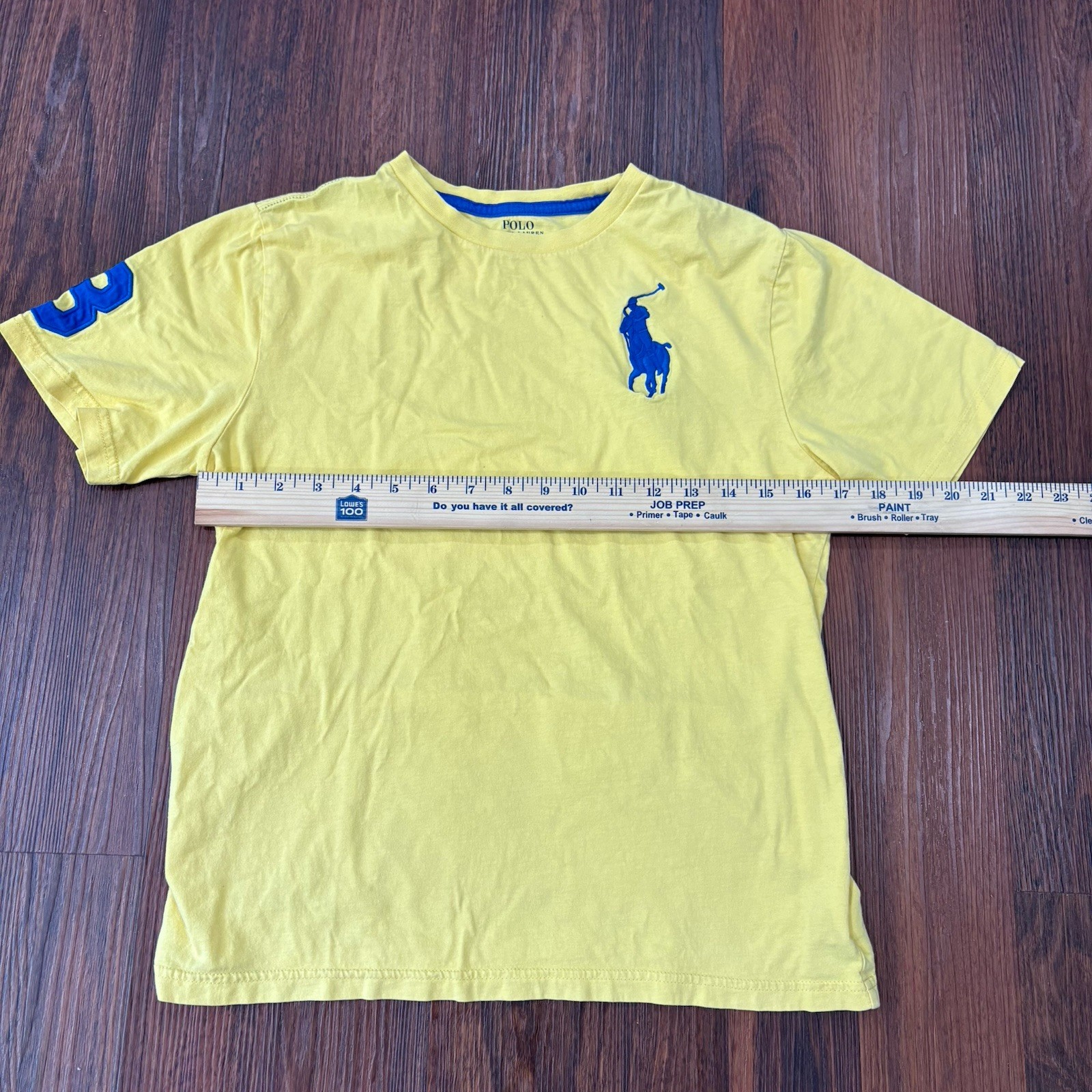 Polo Ralph Lauren Maglietta Girocollo Ragazzo Big Pony Giallo Large
