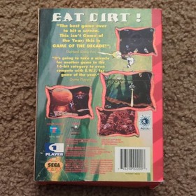 Playmates Interactive Earthworm Jim Sega Genesis Complete Box Manual GA NTSC-U/C
