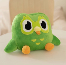 Duolingo Green Owl Plush Toy Plushie of Duo the Owl Cartoon Anime Owl Doll Gifts