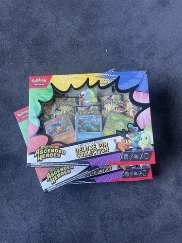 3 x Pokémon Ascended Heroes First Partners Deluxe Pin Collection(New and Sealed)