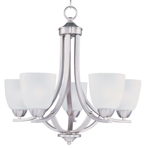 Maxim Lighting 11225FTSN Axis 5-Light Chandelier in Satin Nickel - Picture 2 of 2