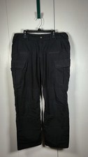 5.11 Tactical Women's Black Tactical Cargo Pants Solid Cotton Blend, Size 14
