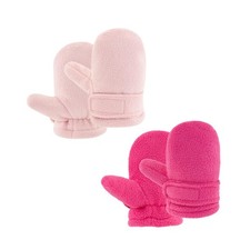 Toddler Infant Winter Mittens Lined with Fleece Easy-on Baby Boy Girls Warm G...