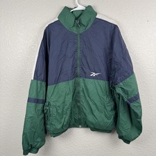 Vintage Reebok Jacket Mens XL Green Blue Colo...