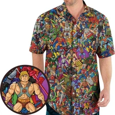 He man and The Masters of The Universe Hawaiian Shirt Vintage Hawaiian Shirt for