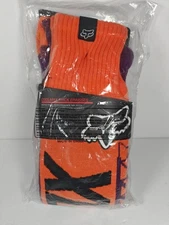 Medium Fox Racing Race Coolmax Thick Sock Arch Support Fluorescent Moto