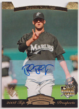 2008 Upper Deck Timeline Autos #183 Burke Badenhop RC Florida Marlins