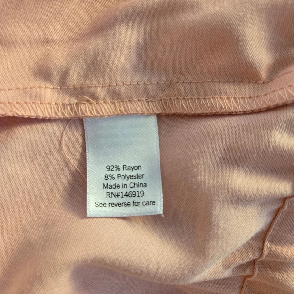 NINE WEST Mujer Rosa Melocotón Ligero Cremallera A Presión Chaqueta Bomber Bolsillos XLarge Foto 4 de 4