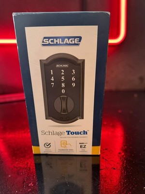 Schlage Touch Aged Bronze Camelot Deadbolt  BE375VCAM716 NEW