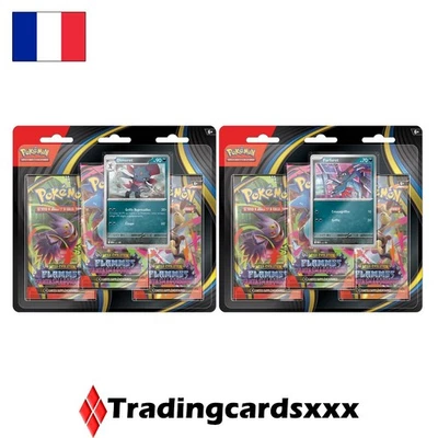Pokémon - Lot 2 Tri Pack ME02 Flammes Fantasmagoriques : Farfuret & Dimoret