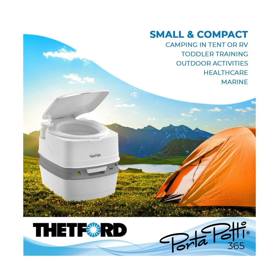 Inodoro portátil Porta Potti Thetford Porta Potti 365 (para autocaravana, marina, camping... Foto 4 de 4