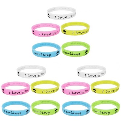  3 Pack Event Armbänder Eventbänder Silikon-Armbänder Silikonarmbänder