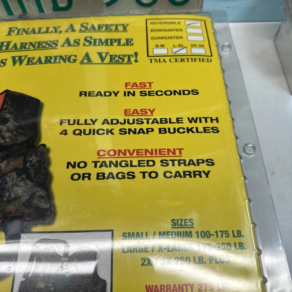 BRAND NEW Hunter Safety System Vest L/XL Camo Orange Mossy Oak Breakup Hunting - Image 3 of 4