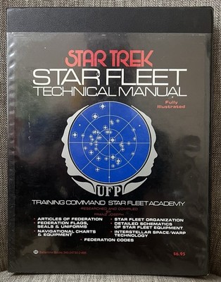 Star Trek Star Fleet Technical Manual 1st Edition Book, 1975 Stardate 7511.01