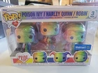 Funko Pop PRIDE! Poison Ivy Harley Quinn & Robin 3 Pack Walmart Exclusive
