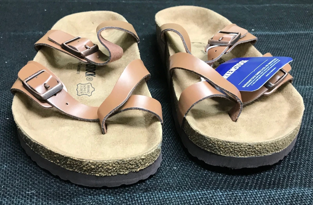Birkenstock 42 270 L11 M9 Brand Sohle Leder TAN
