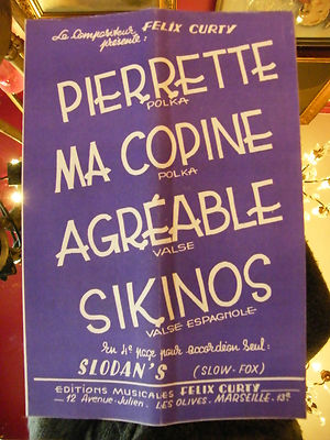 Partition Pierrette My Pleasant Friend Sikinos Felix Curty