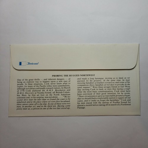 First Day Covers 1978 Capt. James Cook Probing The Rugged Northwest - Picture 5 of 5