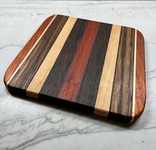 HANDMADE Exotic Wood Cutting Board 11 in x 11 in Y148
