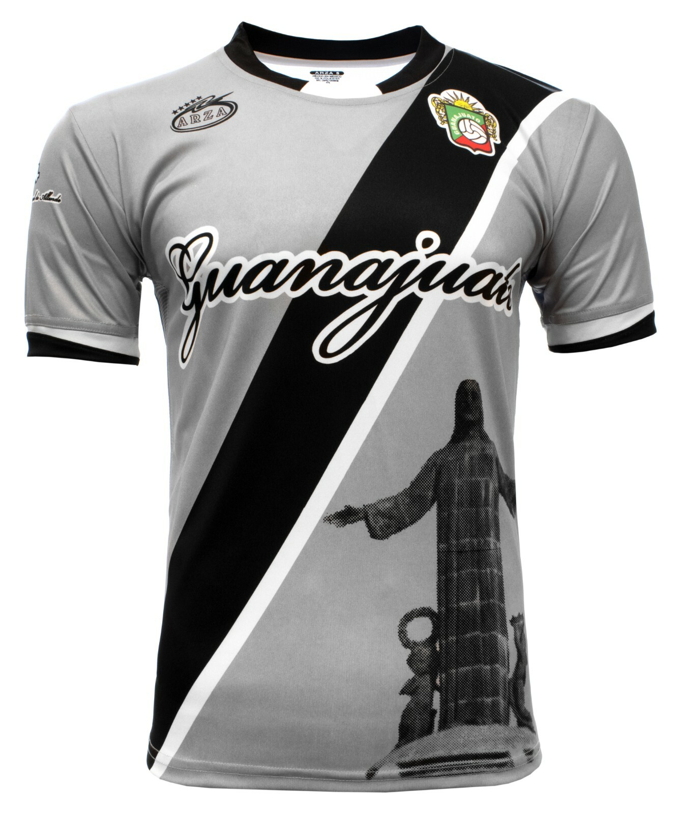Guanajuato Mexico Soccer Jersey Color Black and Gray Arza Design
