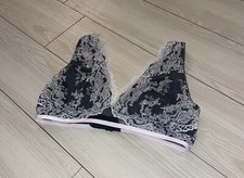 Victorias Secret Dream Angels Unlined Lace Triangle Bralette WF Womens M Medium