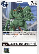 NM-Mint, English Digimon ADR-06 Horn Striker - EX2-052 - C Digital Hazard (EX2)