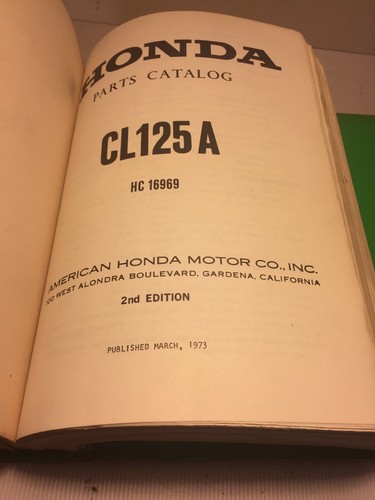 HONDA Parts Catalogs!!!CA102 C105T P50 CA200 CT200 CB92 SS125 Cl125 CD175 CA72 + - Picture 12 of 12