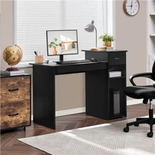 Computer Desk Study Writing Desk PC Laptop Table Desk Small Spaces with Drawer 