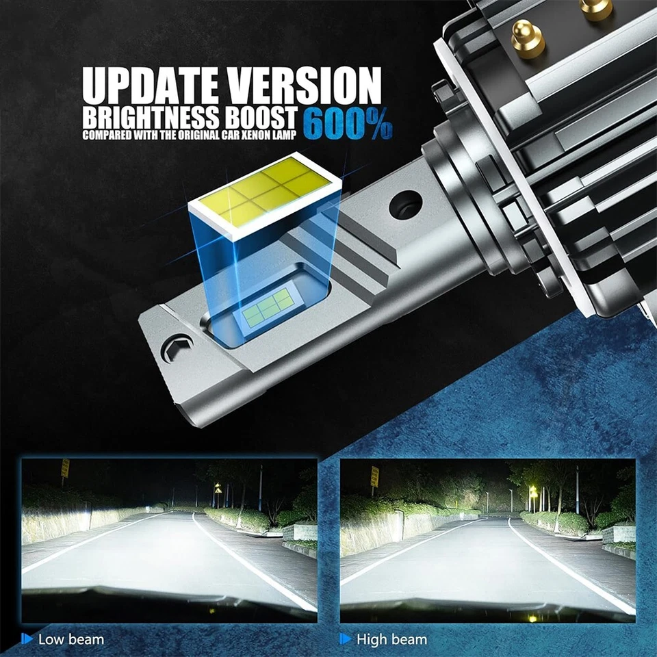 H7 LED Headlight Bulbs Low Beam for VW Passat 2012-2019 Cool White 2PCS Foto 4 de 4