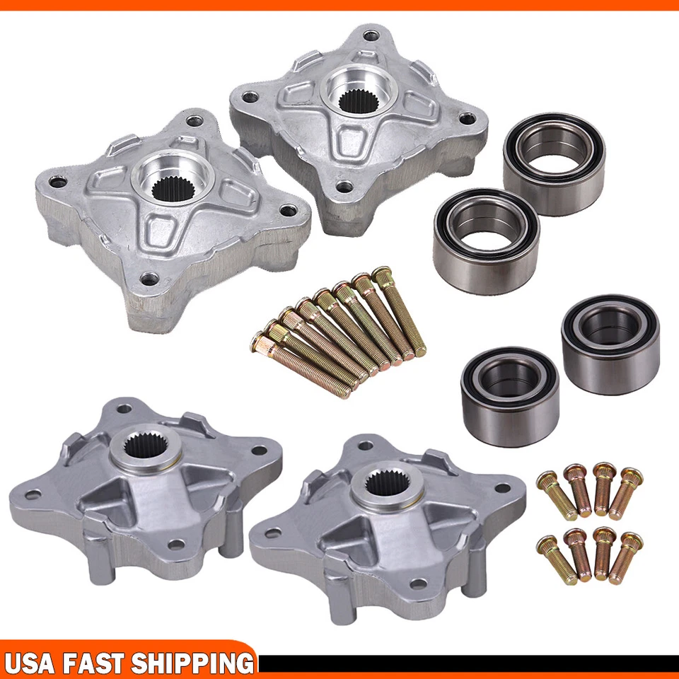 Front & Rear Wheel Hubs W/Studs  & Bearings For Polaris ACE 500 570 EPS 5137219 - Image 4 of 4