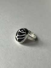 Black  White Talavera Ring 925 Sterling Silver Adjustable Artisan