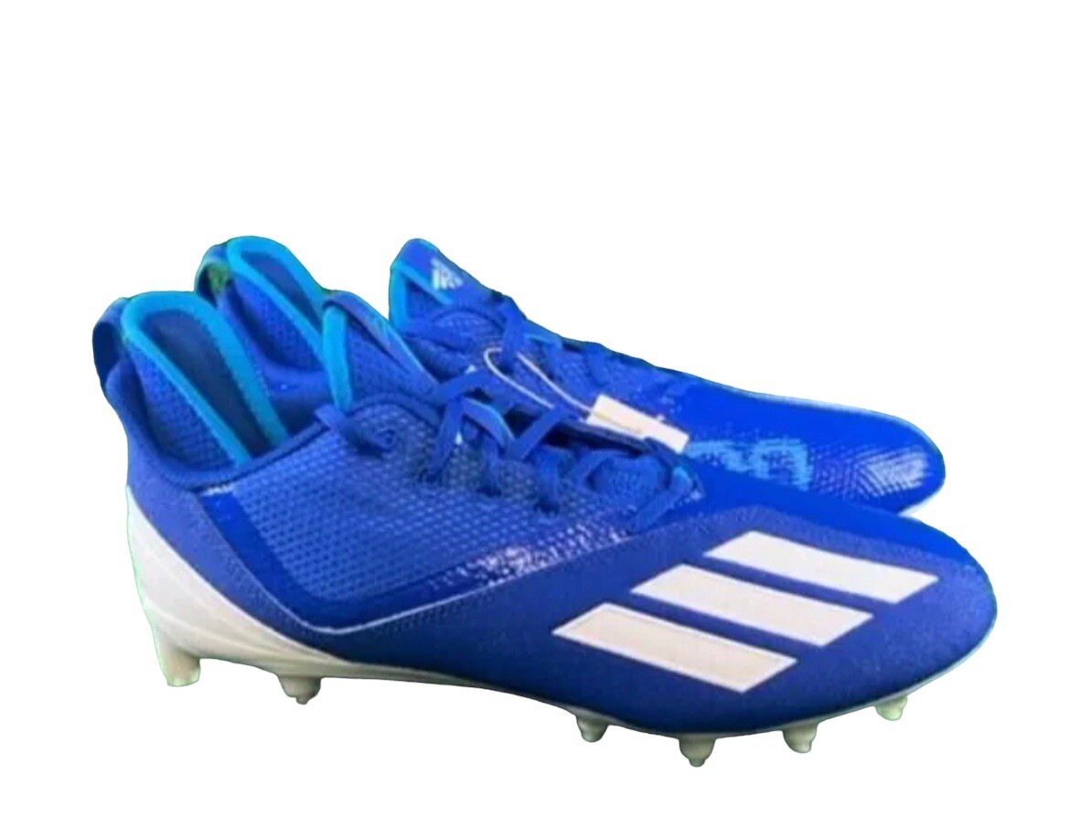 Adidas Adizero Scorch Football Cleats Navy Blue/White FW4086 Mens Sz 12.5 Adidas Adizero Scorch Lacrosse Cleats 2023 main image 3