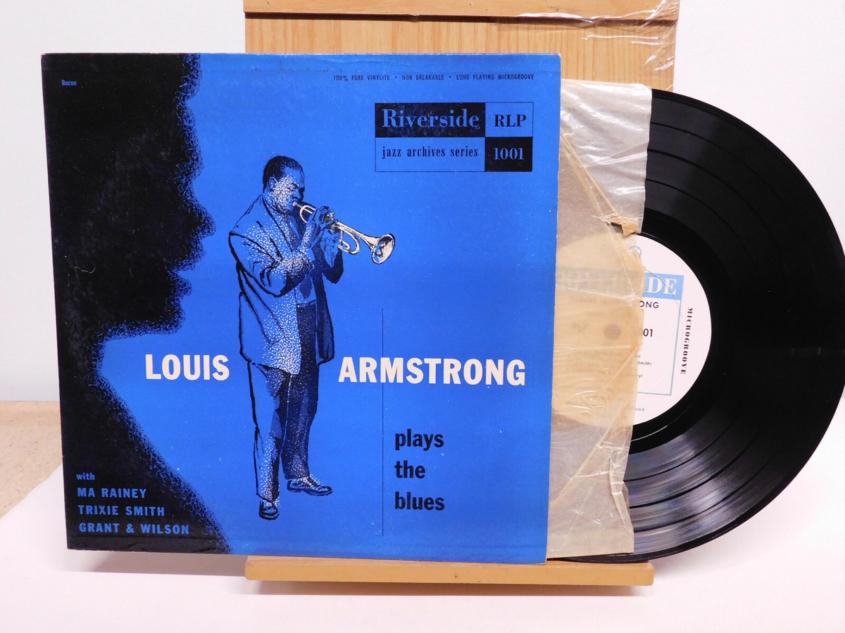Louis Armstrong Jazz 10 Inch 33 Plays The Blues on Riverside | eBay