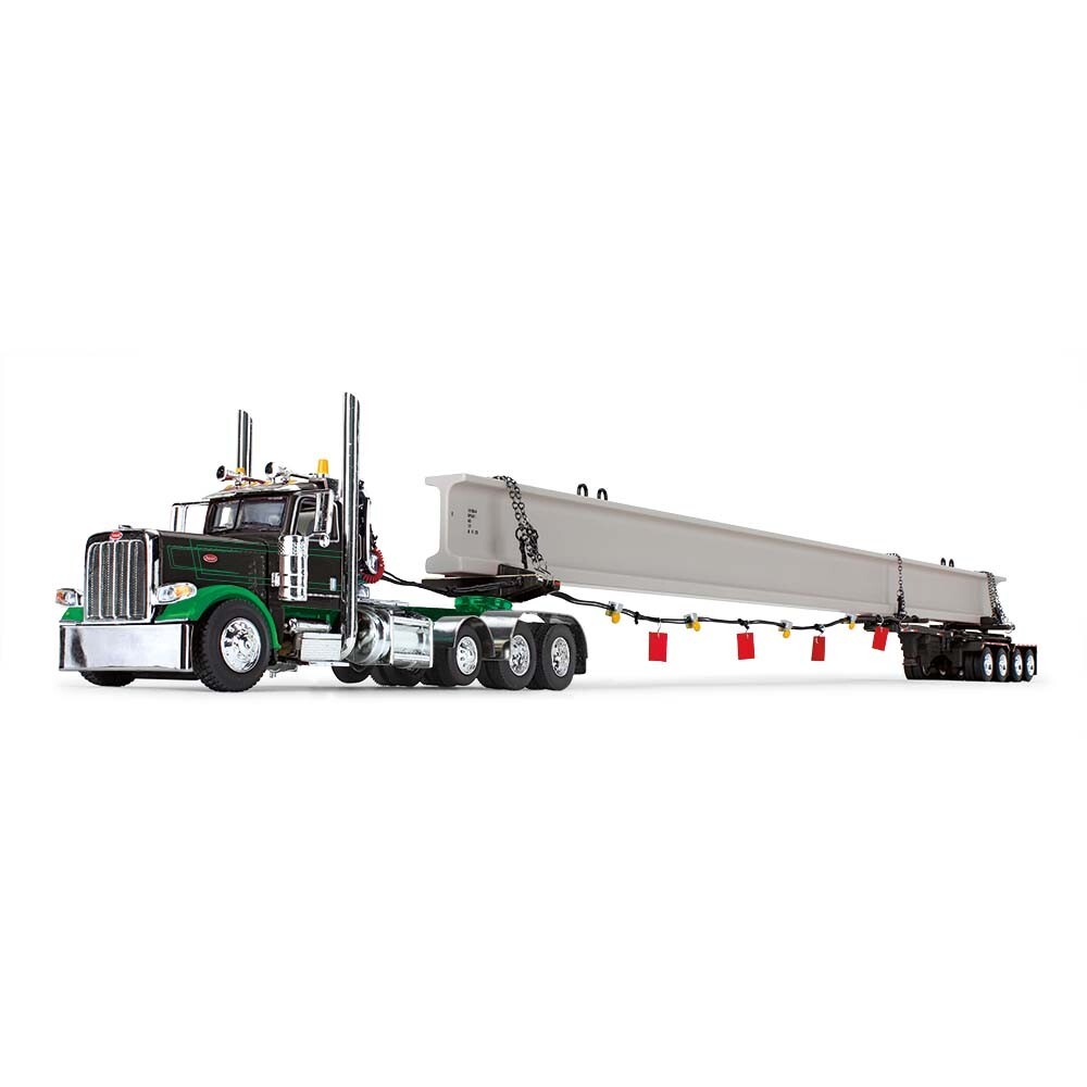 ミニカー 1/64 DCP Peterbilt 389 Tri-Axle &Trailer DCP - PETERBILT 389 TRI AXLE DAY CAB & 4-AXLE HYDRA STEER- TRAILER