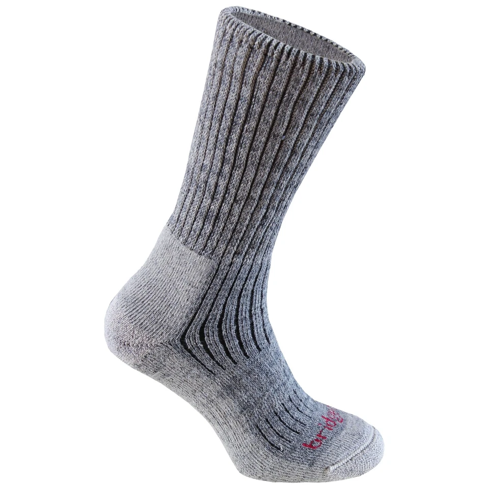 Bridgedale Mens Midweight Merino Comfort Hiking Sock - Stone Grey
