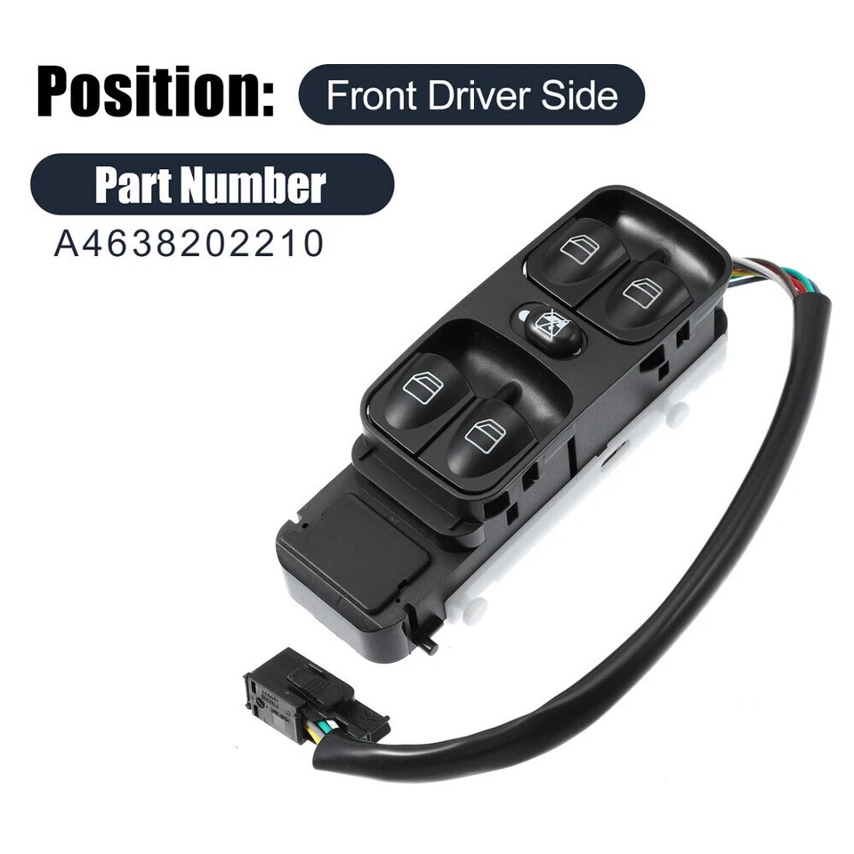 Master Power Window Switch 4638202210 for Mercedes-Benz W463 G500 G55 G63 AMG - Image 3 of 4