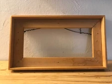 WOOD SHADOW GAP FRAME CUSTOM MADE 15 X 8 INCH FLOATER SCREW MOUNTS