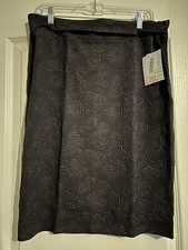 New LuLaRoe Elegant Purple Rose Cassie Pencil Skirt Sparkly Shimmer Stunning XL