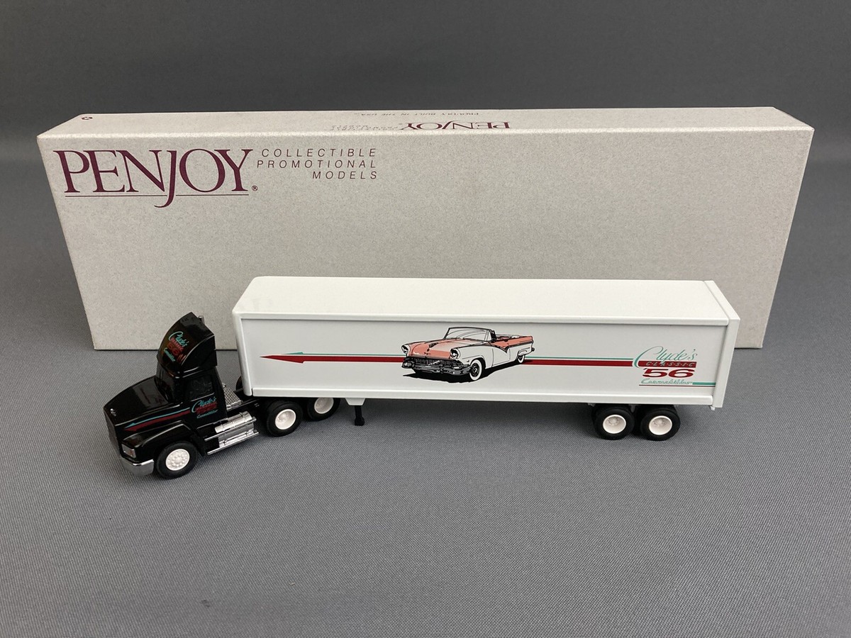 Penjoy 1/64 Mack CH600 Clyde's Classics '56 Tractor Trailer