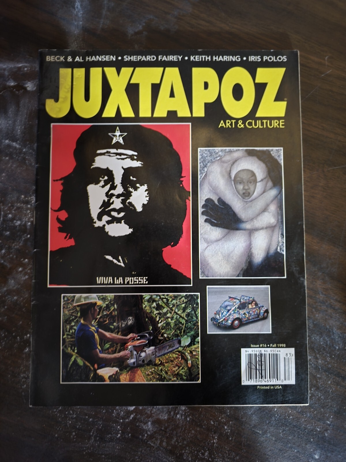 Juxtapoz magazine - #16 Fall 1998, Shepard Fairey, Keith Haring, Beck - good