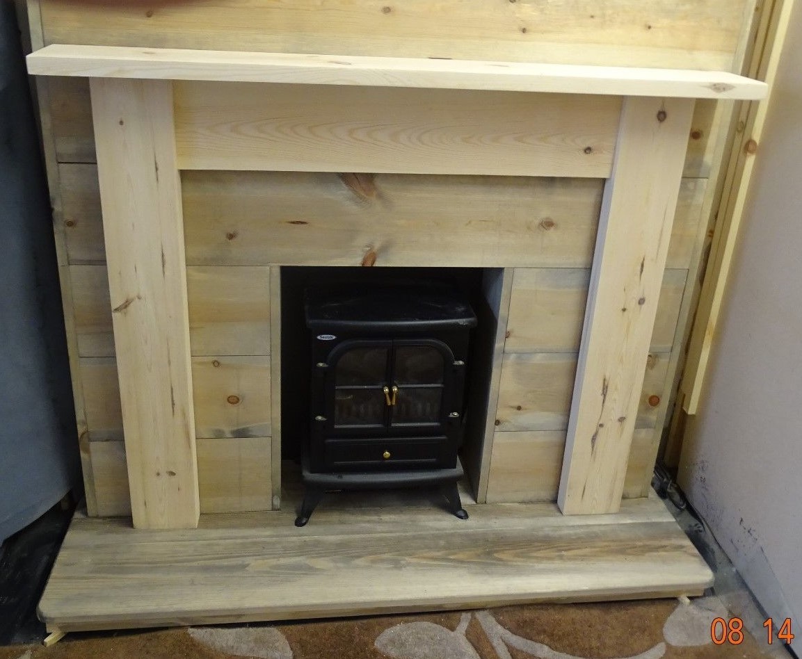 PINE PLAIN FIRE SURROUND mantle fireplace free postage | eBay