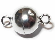 925er Sterling Silber. 6mm - Kettenverschluss.  Magnetverschluß. Magnetschließe.