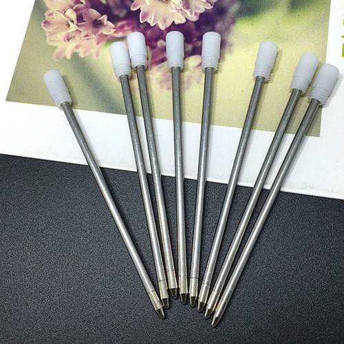 Lot / 50pcs Recharge Stylo Gel Stylo Roller en Métal, Pointe 1mm Noir - Photo 9/12