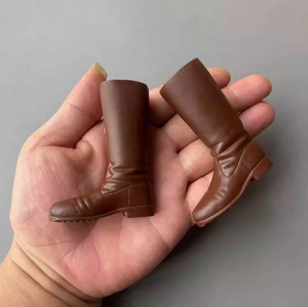 zqn 1/6 Male Soldier Dragon WWII German Officer Hollow Boots Model for 12''