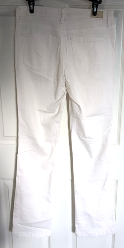NWT Scoop White High Rise Trouser Jeans SZ 8 Slim Flare Stretch - Picture 4 of 4