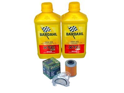 Bardahl XTC C60 10W50 Oil Change Kit 2LT + Filter KTM MXC 520/525 '99-05