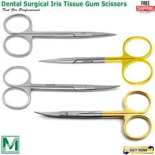 Dental Surgical Dissecting Operating Tissues Gum Suture Iris Scissors TC Shears