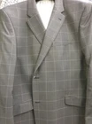 HUGO JAMES CHARCOAL CHECK SUIT JACKET REGULAR LENGTH 50"52"54"56"58"60"62"64"66"