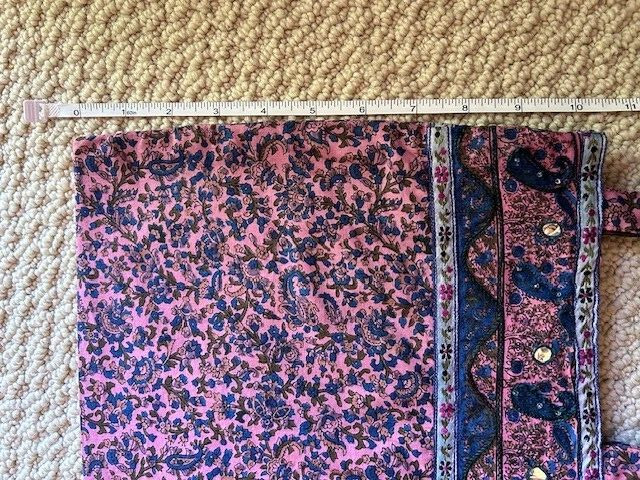 Karavan Trading Company cloth club bag cellphone ipad wristlet purse mirror trim