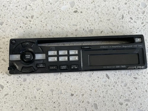 ALPINE CDE-7825 STEREO FACEPLATE ONLY ALPINE CDE-7825 ONLY FACEPLATE OEM🟠 - Picture 24 of 24